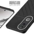 Silicone case for Vivo V50 5G with raised edges for screen and camera protection in Black