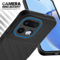 Realme 16 Pro 5G Black silicone case with raised camera ring for extra lens protection and stylish look