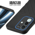 Silicone case for Vivo T4x 5G with raised edges for screen and camera protection in Black