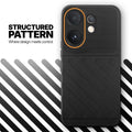 Textured soft silicone back cover for Vivo V60 5G, Black finish with comfortable anti-slip grip