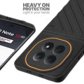 Silicone case for Redmi Note 15 5G with raised edges for screen and camera protection in Black