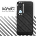 Textured soft silicone back cover for iQOO Z10R 5G, Black finish with comfortable anti-slip grip