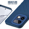 Silicone case for Realme 16 Pro Plus 5G with raised edges for screen and camera protection in blue