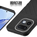 Silicone case for Realme 16 Pro 5G with raised edges for screen and camera protection in Black