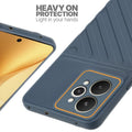 Silicone case for Realme 15 5G with raised edges for screen and camera protection in Grey