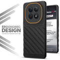 Soft silicone back cover for Redmi Note 15 5G in Black with anti-slip grip and textured design