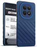 Lightweight and flexible silicone case for Redmi Note 15 5G with raised camera protection – blue color