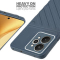 Silicone case for Realme 15 5G with raised edges for screen and camera protection in Grey