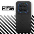 Textured soft silicone back cover for Redmi Note 15 Pro 5G, Black finish with comfortable anti-slip grip