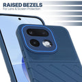 Slim blue silicone back cover for Realme 16 Pro 5G with strong drop protection and soft feel