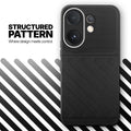 Textured soft silicone back cover for Vivo V60 5G, Black finish with comfortable anti-slip grip