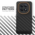 Textured soft silicone back cover for Redmi Note 15 5G, Black finish with comfortable anti-slip grip