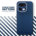 Textured soft silicone back cover for Realme 16 Pro 5G, blue finish with comfortable anti-slip grip