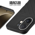 Silicone case for Vivo T4 Pro 5G with raised edges for screen and camera protection in Black