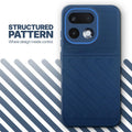 Textured soft silicone back cover for Realme 16 Pro 5G, blue finish with comfortable anti-slip grip