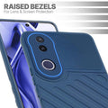 Slim blue silicone back cover for Vivo V50e 5G with strong drop protection and soft feel