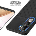 Silicone case for Vivo Y400 Pro 5G with raised edges for screen and camera protection in Black