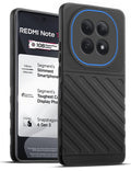 Lightweight and flexible silicone case for Redmi Note 15 5G with raised camera protection – Black color