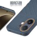 Silicone case for Vivo T4 Pro 5G with raised edges for screen and camera protection in Grey