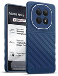 Lightweight and flexible silicone case for Redmi Note 15 5G with raised camera protection – blue color