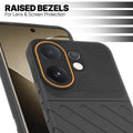 Slim Black silicone back cover for Vivo T4 Pro 5G with strong drop protection and soft feel