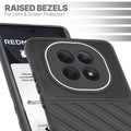 Slim Black silicone back cover for Redmi Note 15 5G with strong drop protection and soft feel