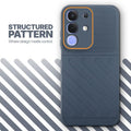Textured soft silicone back cover for iQOO Z10x 5G, Grey finish with comfortable anti-slip grip
