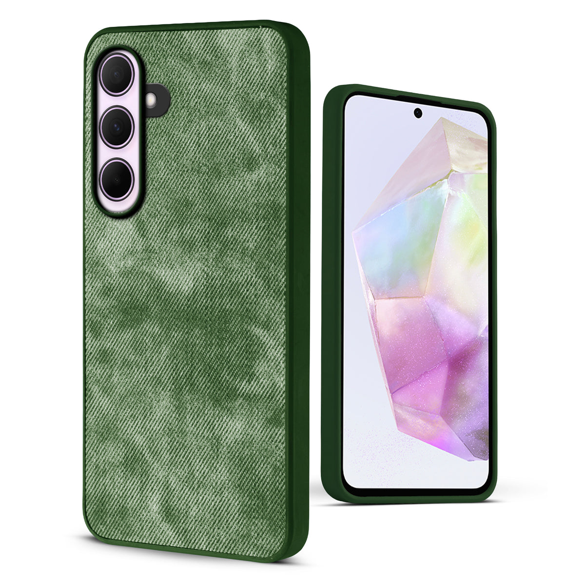 Denim Jeans Cloth Back Cover Case for Samsung A35 5G
