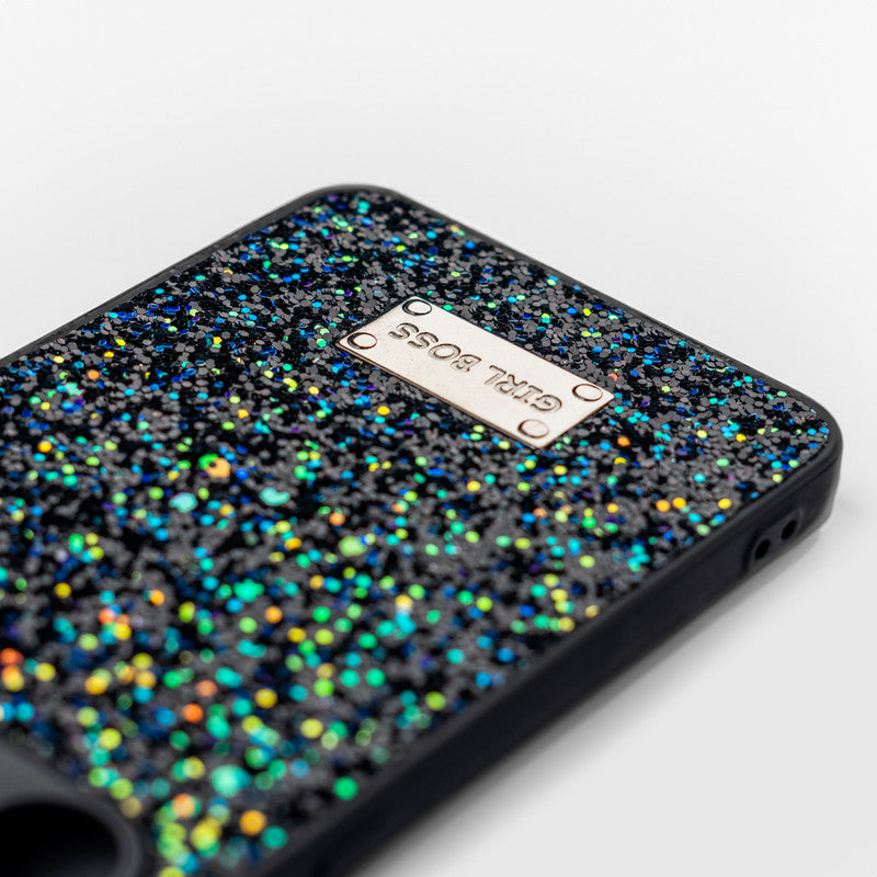 Sparkling Glitter Sequin Case with Camera Shield Back Cover For Redmi Note 12 5G