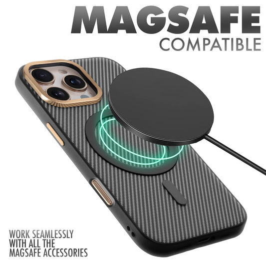 MagSafe Ready Checks Printed Back Case For Apple iPhone 16 Pro with Enhanced Grip