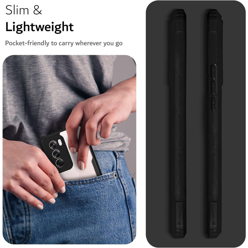 Premium Acrylic Transparent Back Cover for Oppo Reno 12 Pro 5G