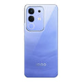 Back view of iQOO Z10x 5G showing camera module and clean rear design with protective case