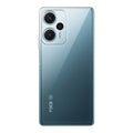 Back view of Poco F5 5G showing camera module and clean rear design with protective case