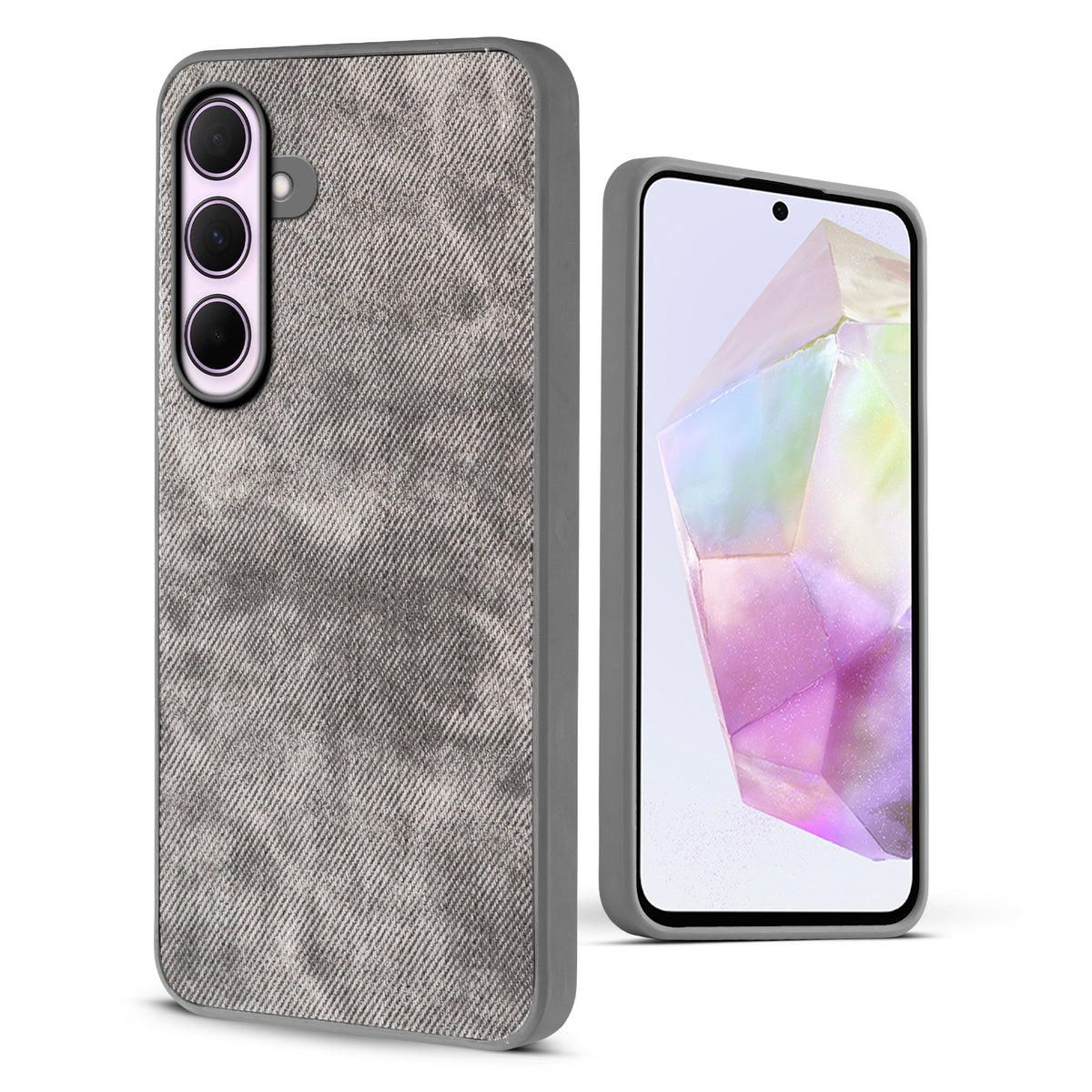 Denim Jeans Cloth Back Cover Case for Samsung A35 5G