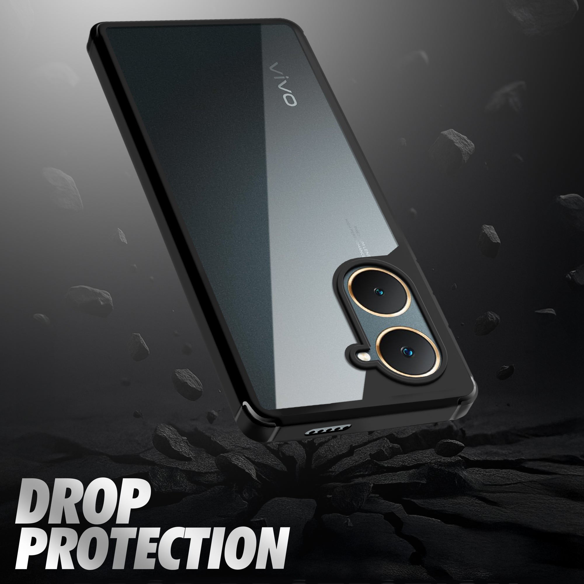 Ivoler Coque Pour Vivo Y28, Ultra Transparent Étui De Protection En