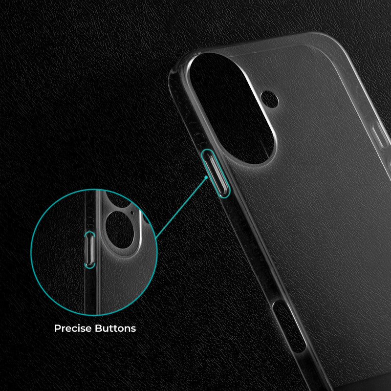 Crystal Clear Hard Back Anti-Yellowing With raised camera edges Phone Case For Apple iPhone 16 Plus