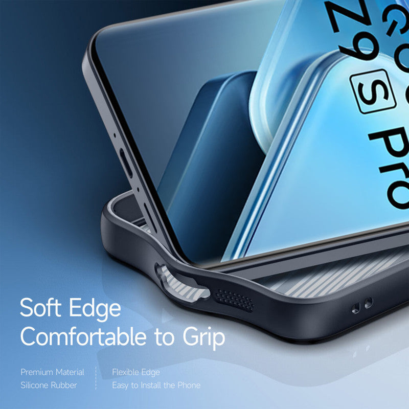 Soft Frame Clear Case For iQOO Z9s Pro 5G