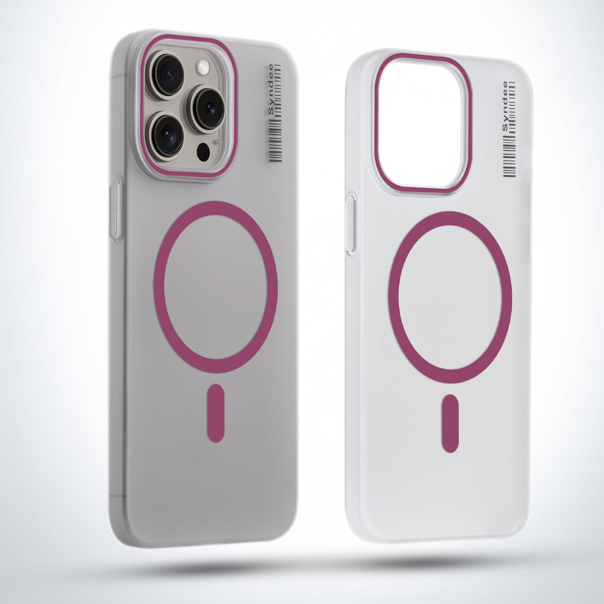 Frosted Sleek Matte Wireless Charging Support Back Cover Case For Apple iPhone 15 Pro Max With Raised Camera Protection