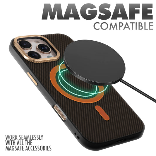 MagSafe Ready Checks Printed Back Case For Apple iPhone 16 Pro with Enhanced Grip