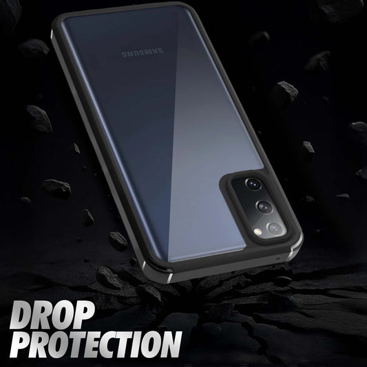 Silicone Frame Transparent Hard Back Cover for Samsung S20 FE 5G