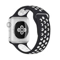Apple Watch silicone strap in Brown Cream, size 38mm, stepbystep installation illustration