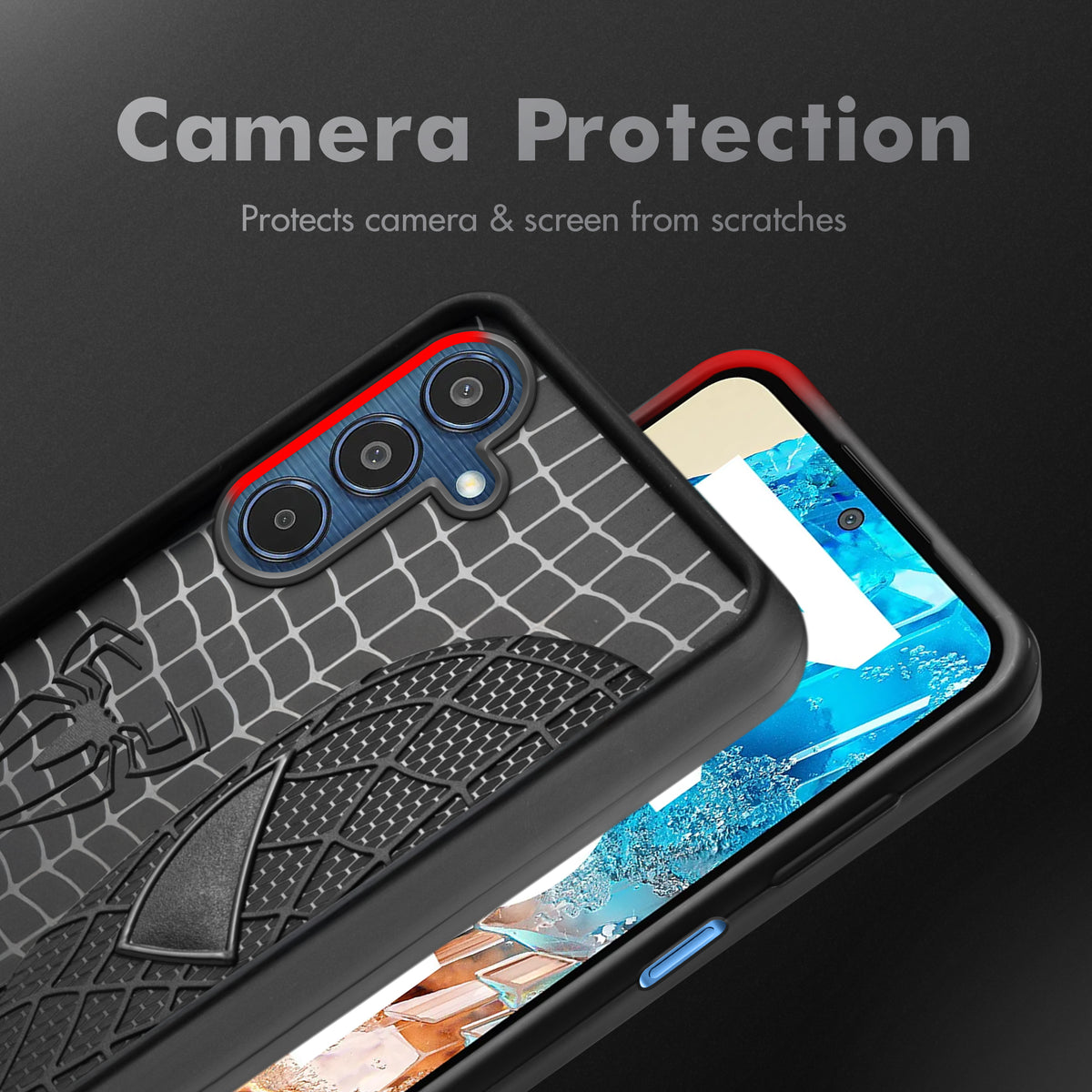 3D Design Camera Ring Case For Samsung M35 5G