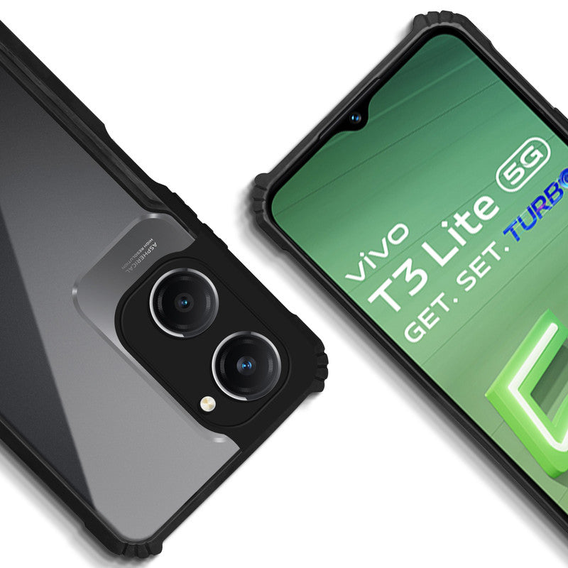 Premium Acrylic Transparent Back Cover for Vivo Y28e 5G