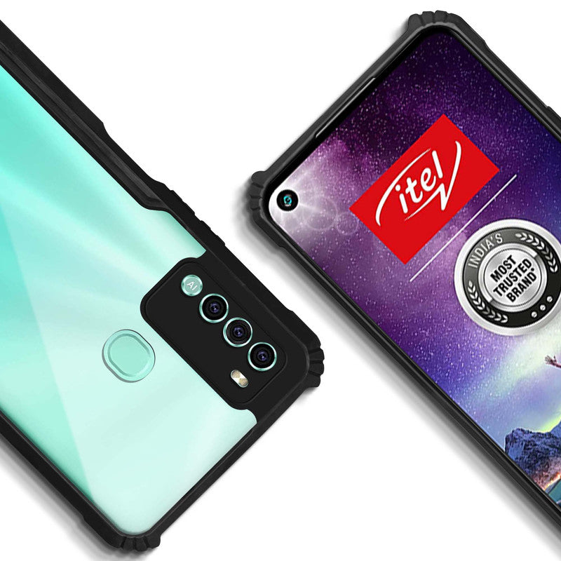 Premium Acrylic Transparent Back Cover for Itel Vision 2