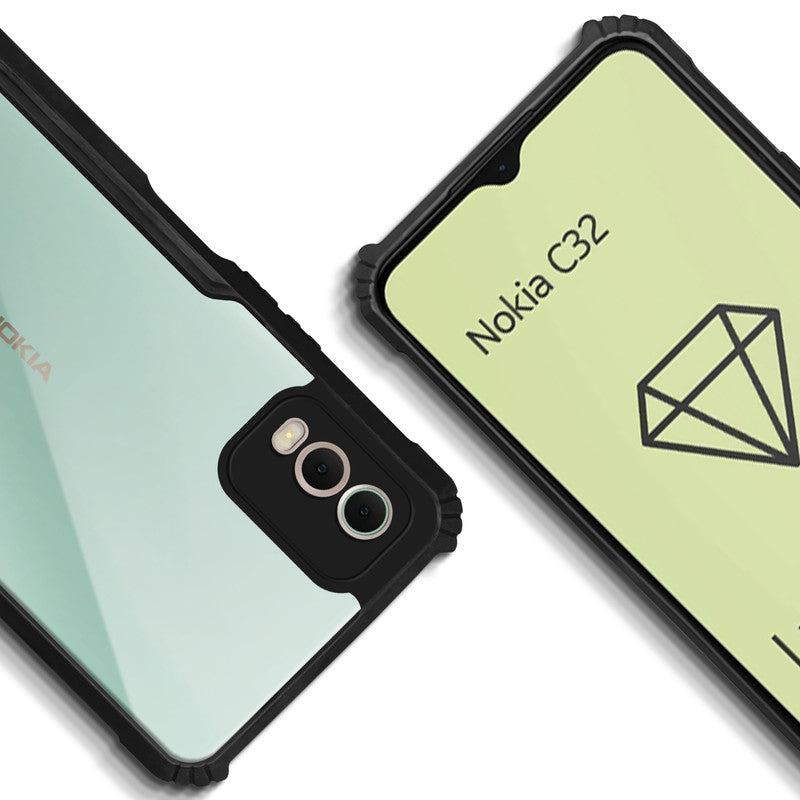 Premium Acrylic Transparent Back Cover for Nokia C32