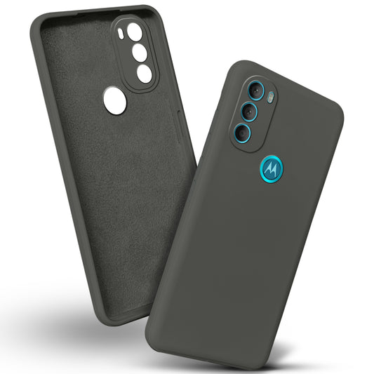 Premium Matte Silicone Back Cover for Motorola Moto G71 5G