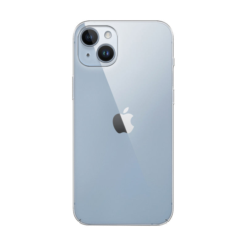 Back view of Apple iPhone 15 Plus showing camera module and clean rear design with protective case