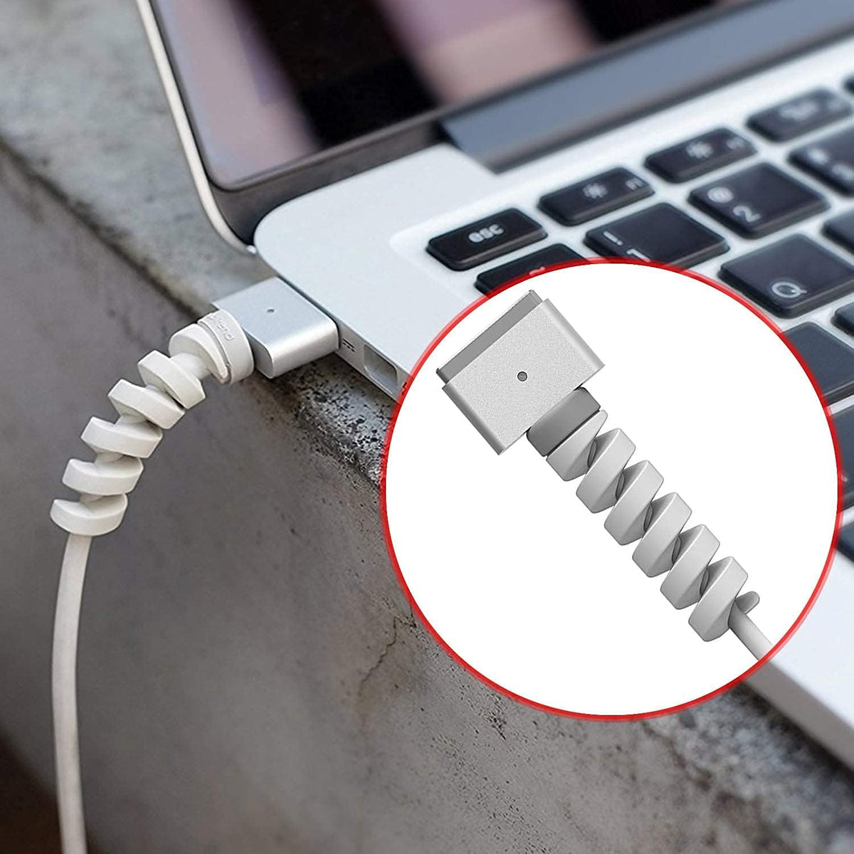 Cable Protector Set Spiral Cable Protector Set of 4pcs (Random Color)
