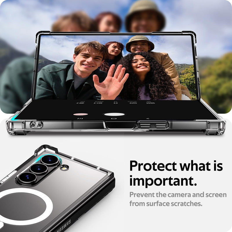 High Quality Wireless Charging Support Transparent Back Case for Samsung Z Fold 6