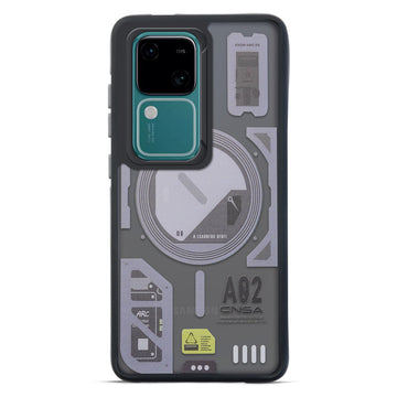 Circuit Printed Hard Back Cover Case For Vivo V30 5G